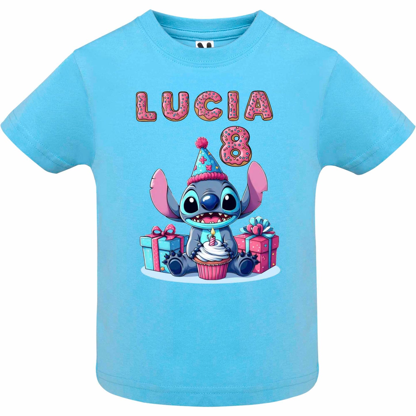 Camiseta cumpleaños Stitch personalizada