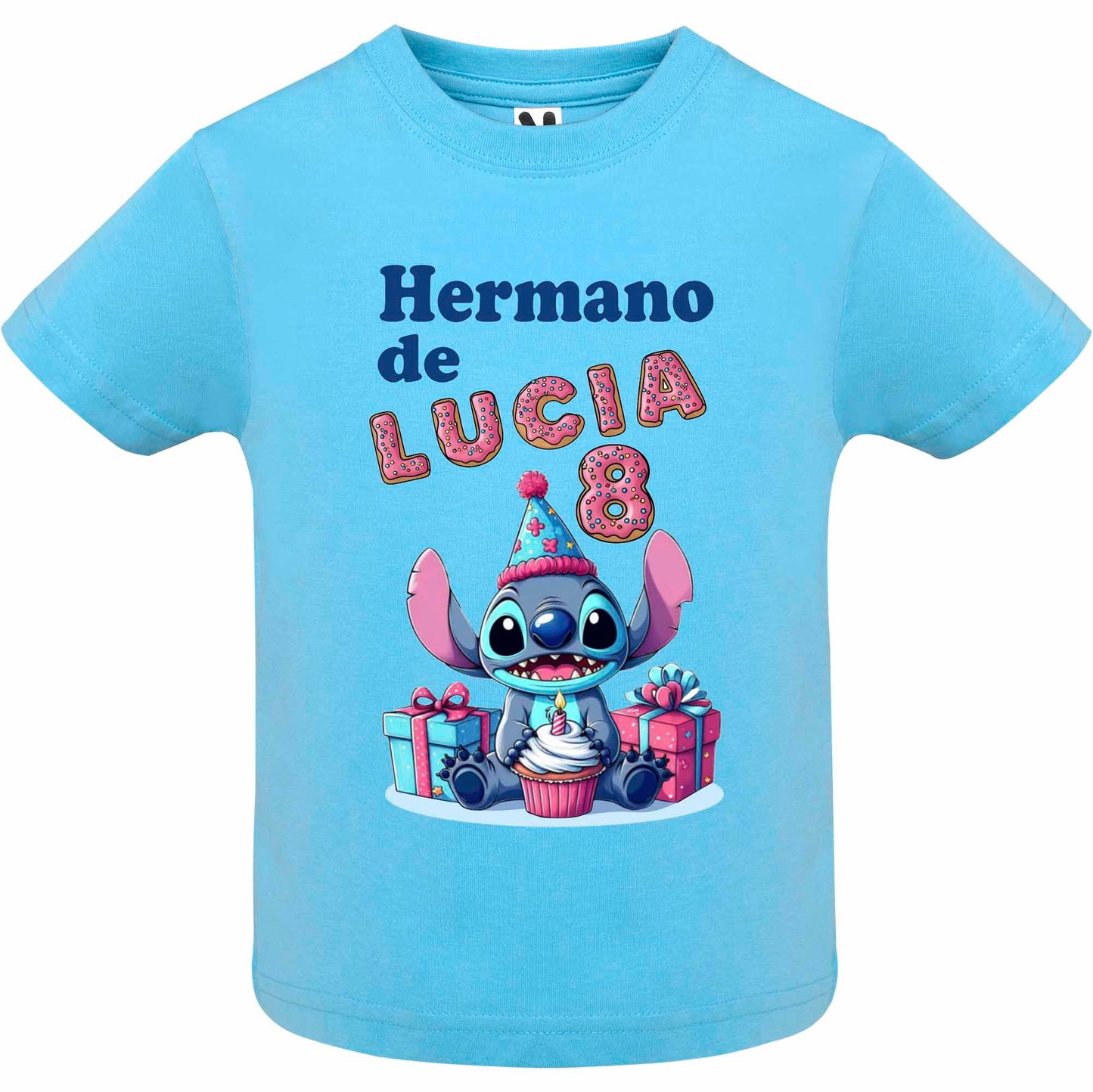 Camiseta cumpleaños Stitch personalizada