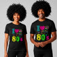 Camiseta personalizada I love 80's
