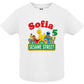 Camiseta cumpleaños Barrio Sésamo personalizada