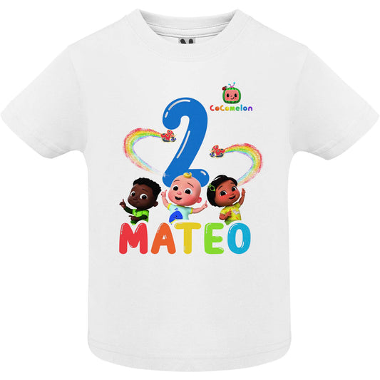Camiseta cocomelon personalizada para familia