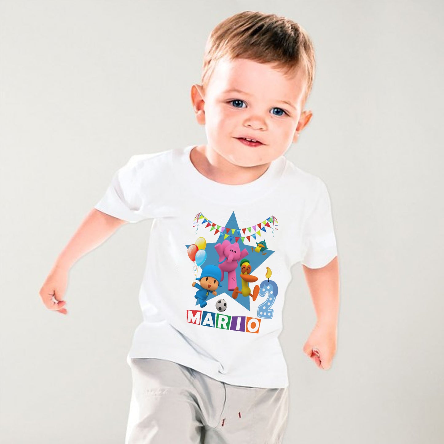 Camiseta personalizada Pocoyo cumpleaños