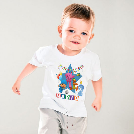Camiseta personalizada Pocoyo cumpleaños