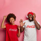 Camiseta personalizada Coca Cola blanca o roja