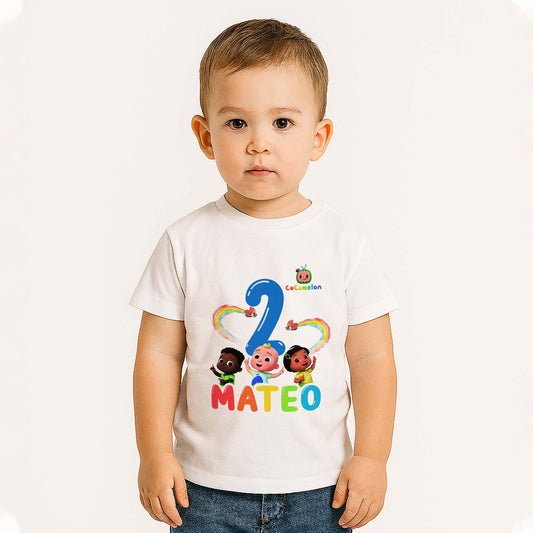 Camiseta Cocomelon Cumpleaños