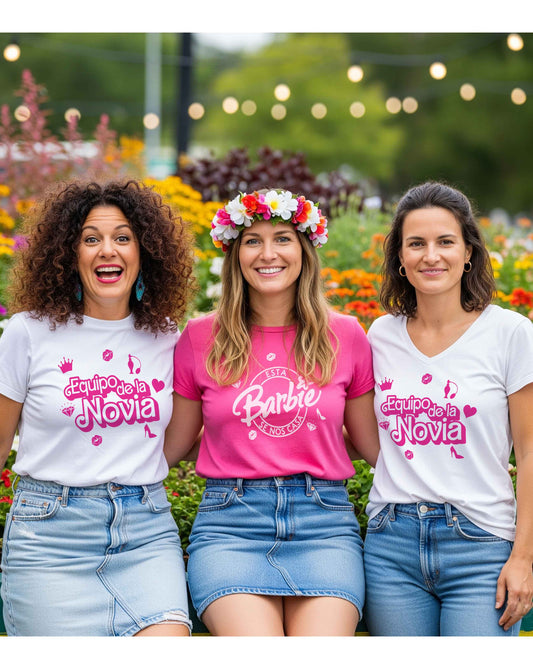 Camiseta despedida de soltera Barbie personalizada