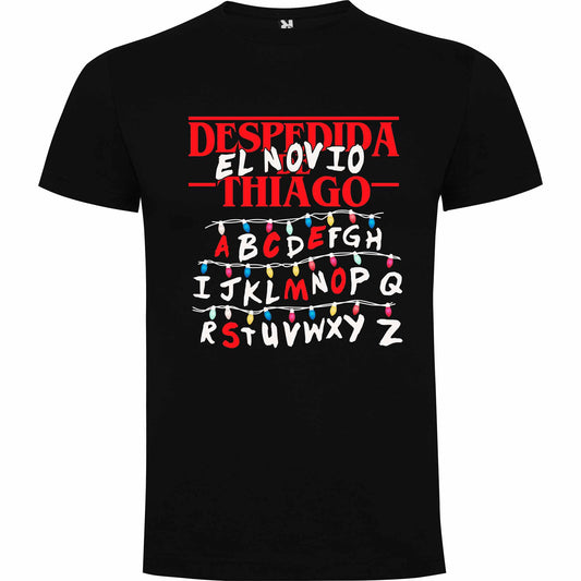 Camiseta despedida de soltero stranger things personalizada