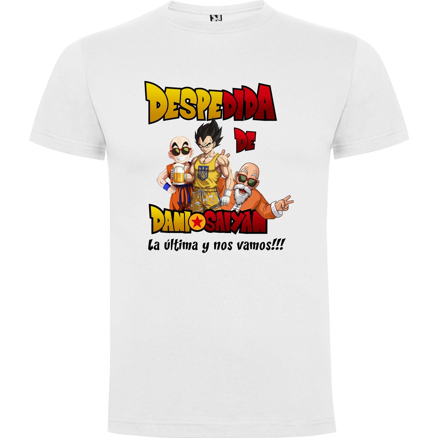 Camiseta despedida de soltero dragon ball Z personalizada