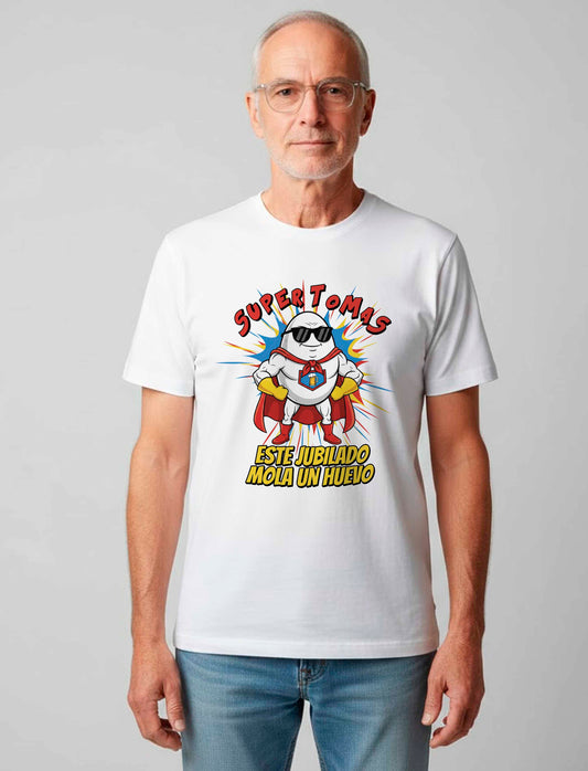 Camiseta este jubilado mola un huevo personalizada
