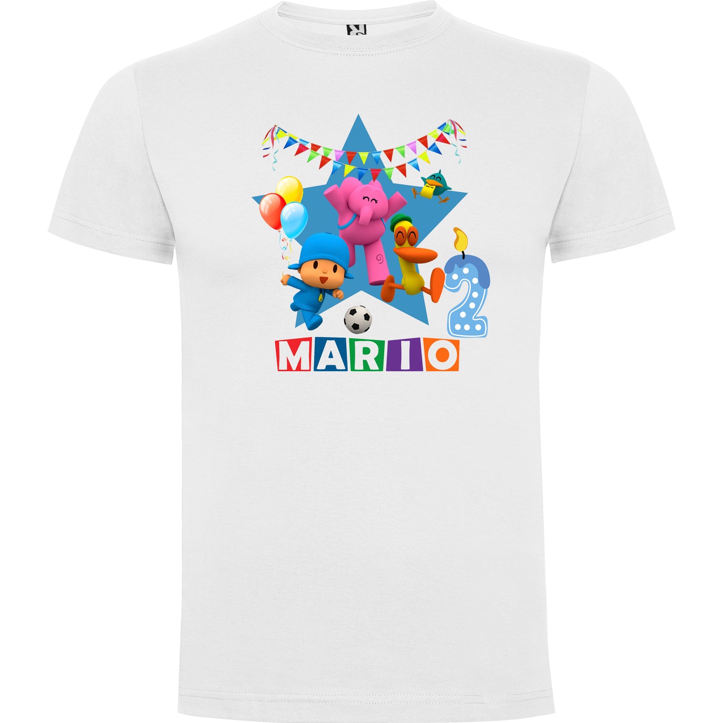 Camiseta personalizada Pocoyo cumpleaños