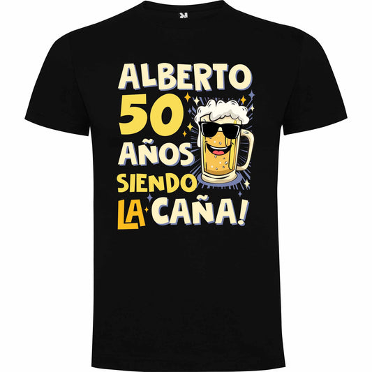 Camiseta personalizada 50 años siendo la caña