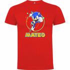 Camiseta Sonic personalizada con nombre