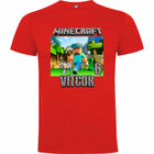 Camiseta minecraft personalizada con nombre y numero