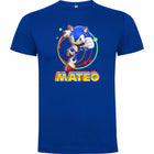 Camiseta Sonic personalizada con nombre