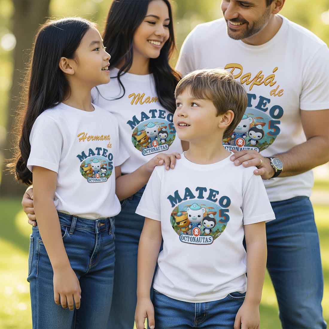 Camiseta cumpleaños Los Octonautas personalizada