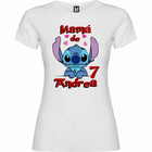 Camiseta cumpleaños Stitch personalizada