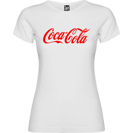 Camiseta personalizada Coca Cola blanca o roja