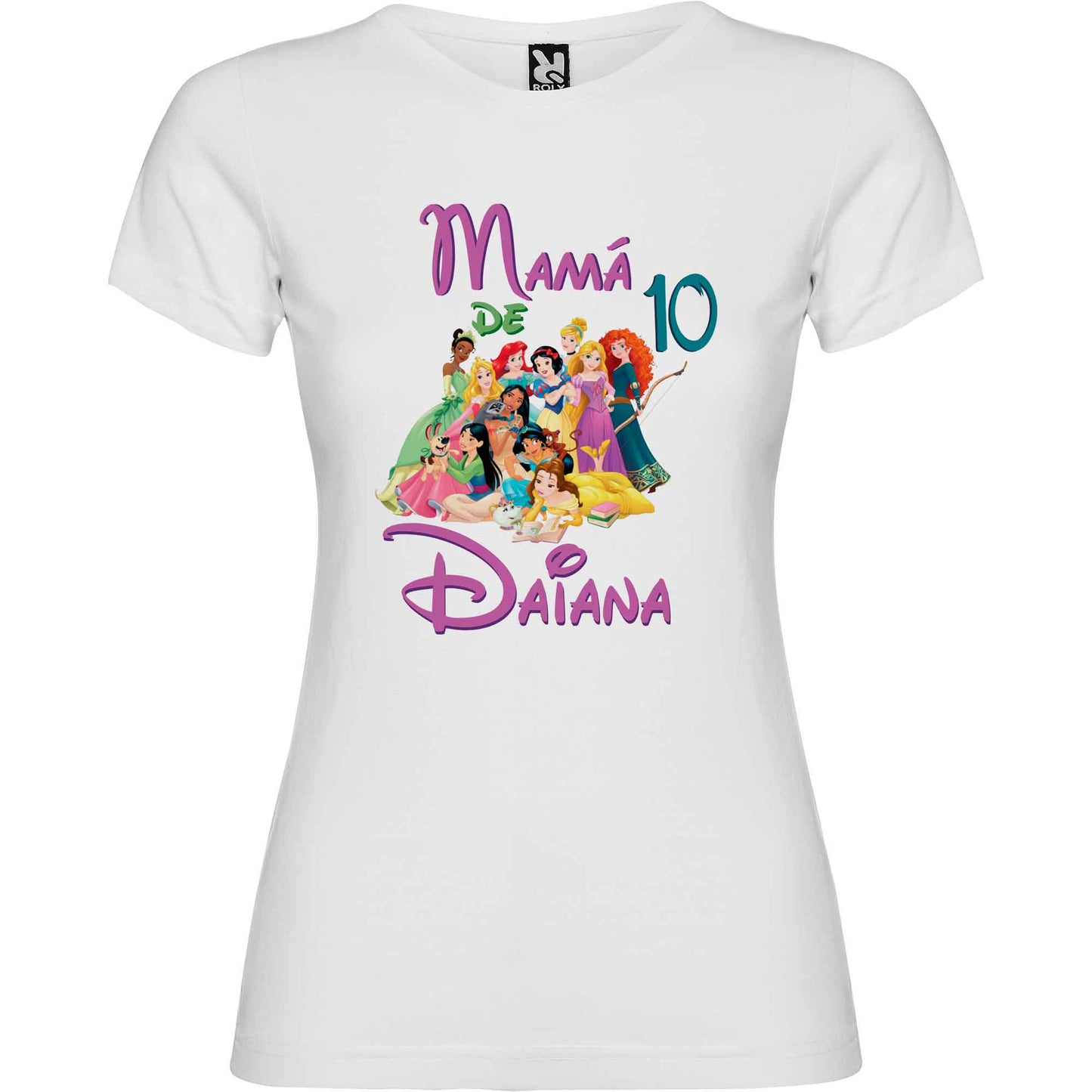 Camiseta princesas Disney personalizada