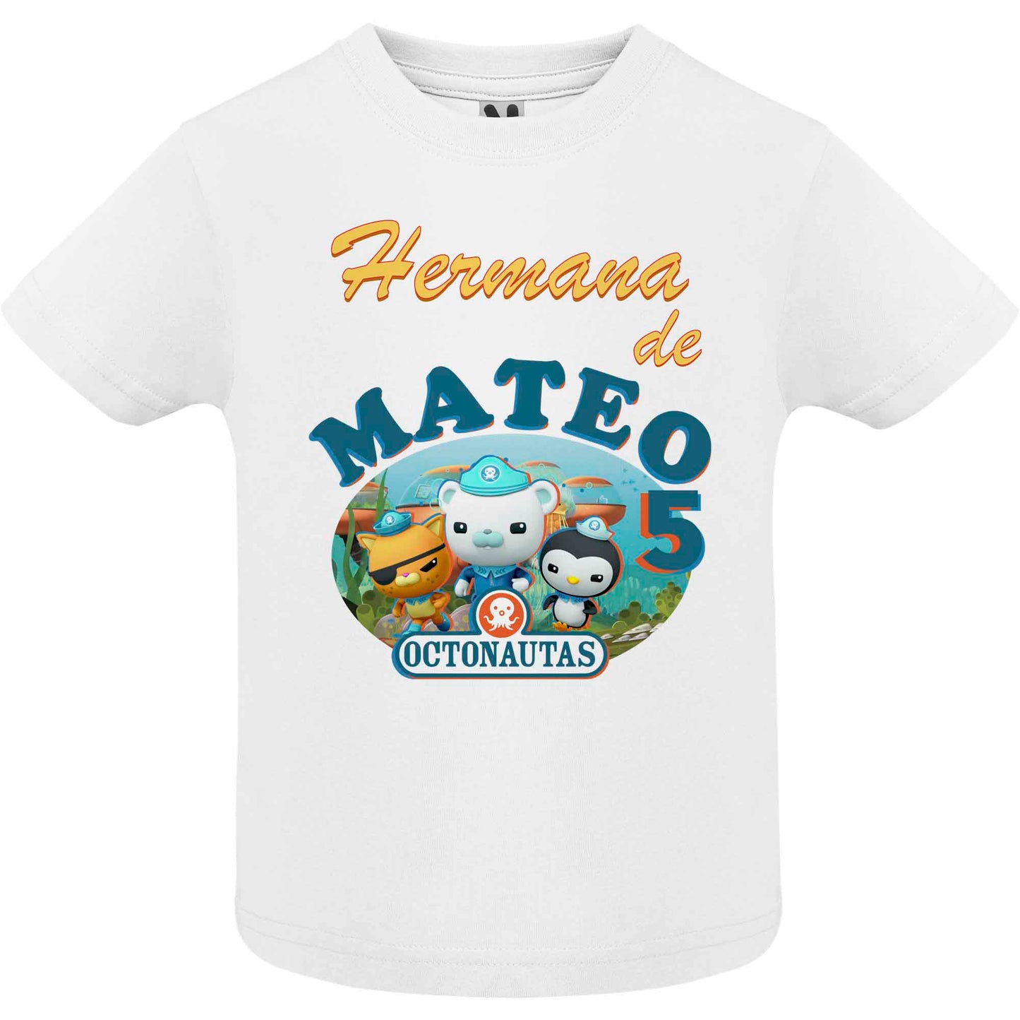 Camiseta cumpleaños Los Octonautas personalizada