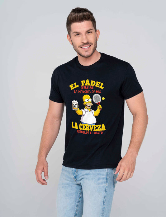 Camiseta personalizada Padel y cerveza