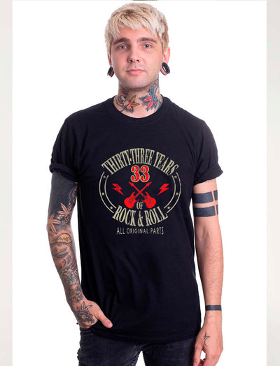 Camiseta personalizada cumpleaños Rock & Roll