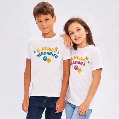 Camiseta personalizada mejores hermanos