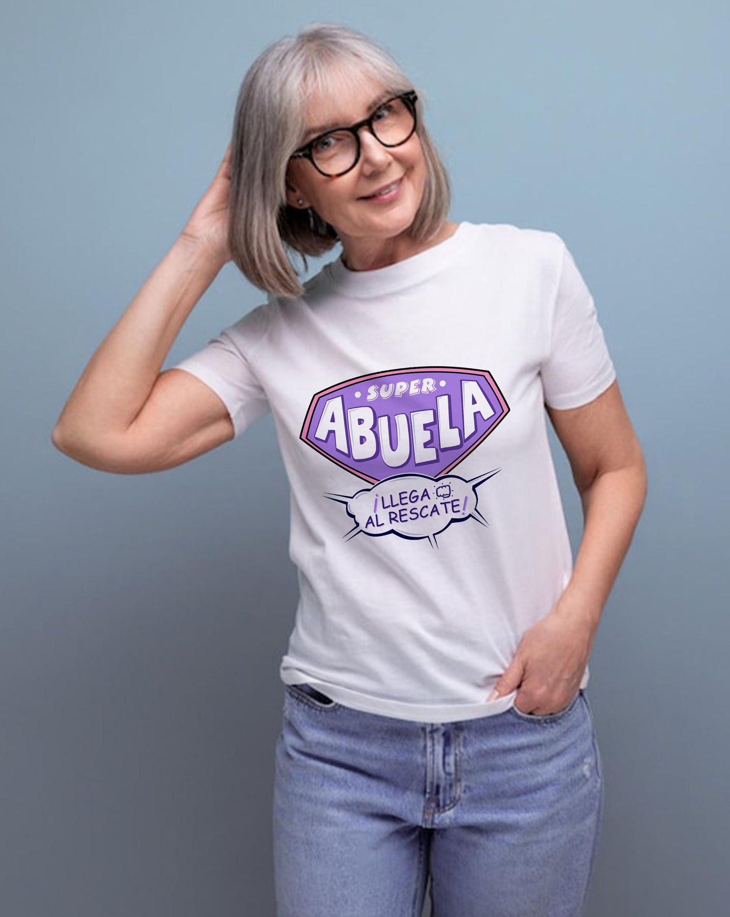 Camiseta personalizada Super abuela al rescate