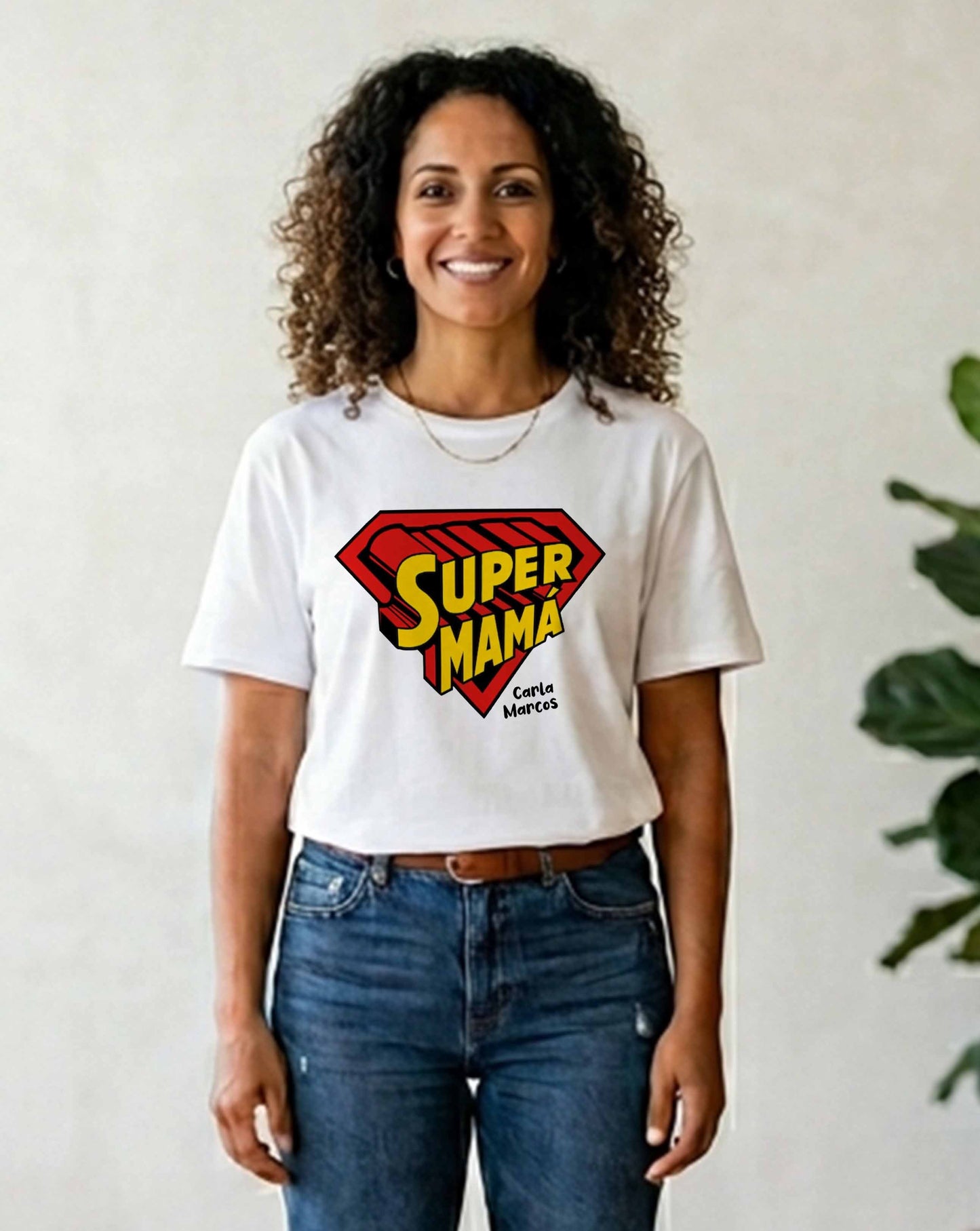 Camiseta personalizada Super Mamá comic