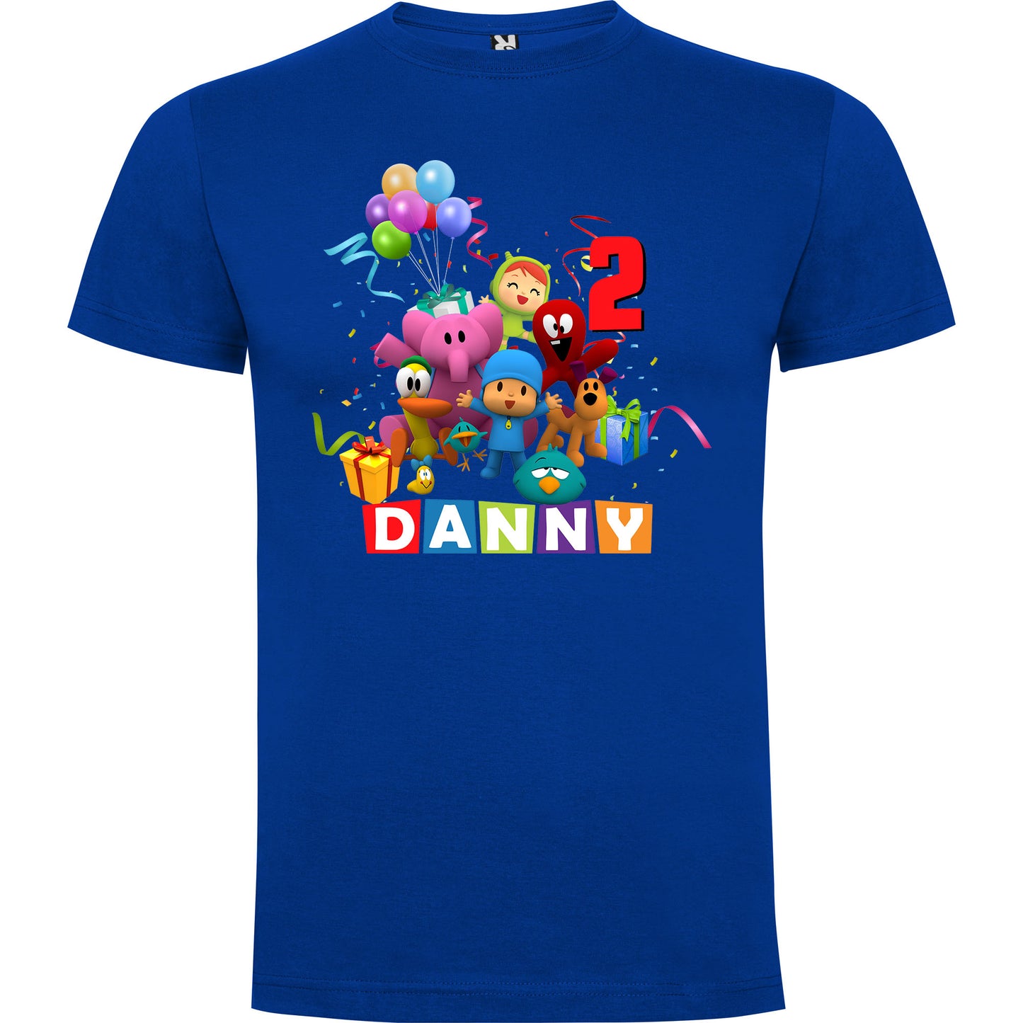 Camiseta personalizada Pocoyo y amigos