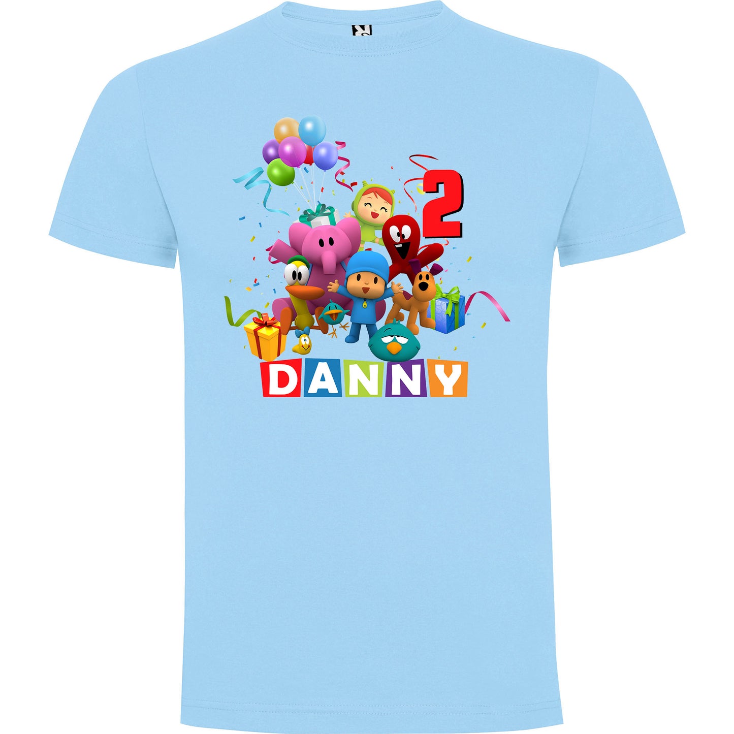Camiseta personalizada Pocoyo y amigos