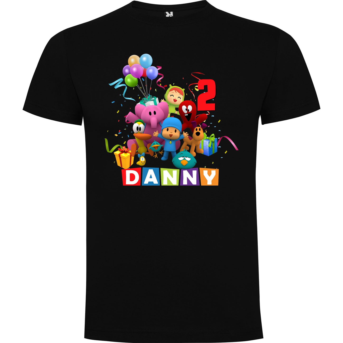 Camiseta personalizada Pocoyo y amigos