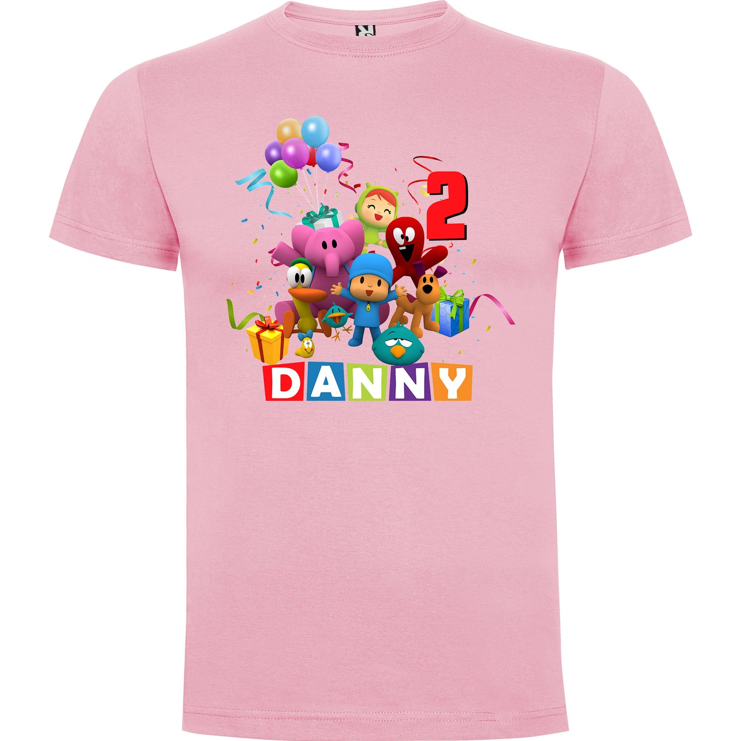 Camiseta personalizada Pocoyo y amigos