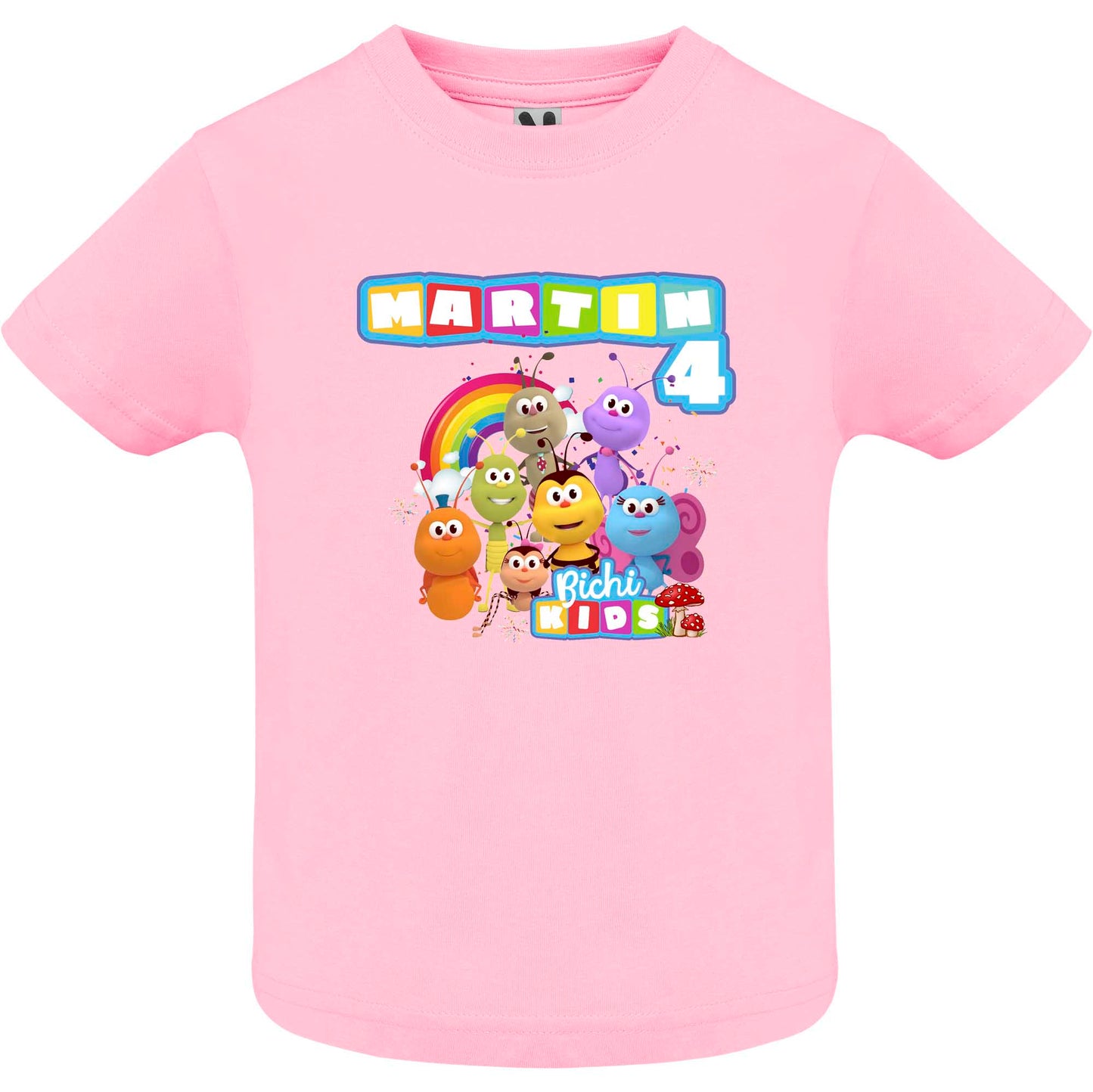 Camiseta cumpleaños Bichi kids
