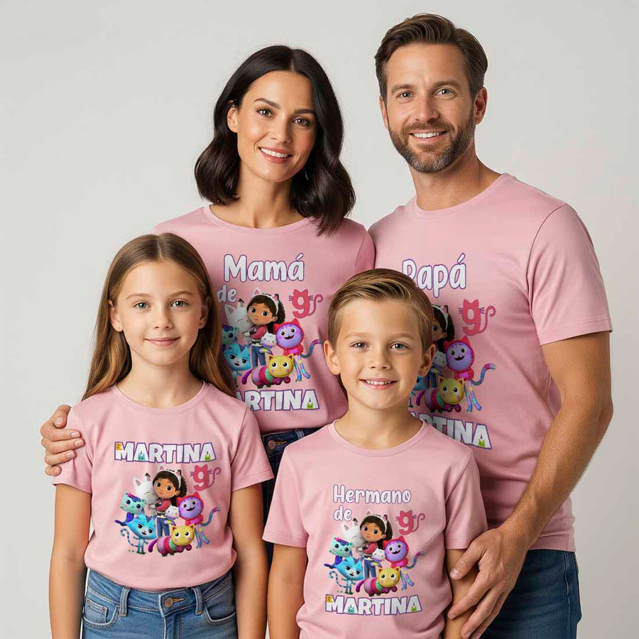 Camiseta cumpleaños La casa de muñecas de Gabby