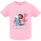 Camiseta cumpleaños La casa de muñecas de Gabby personalizada
