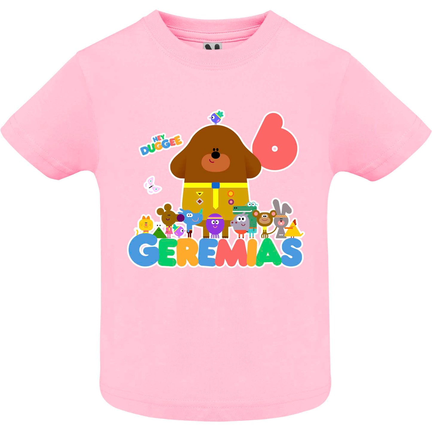 Camiseta cumpleaños hey duggee personalizada
