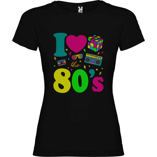 Camiseta personalizada I love 80's