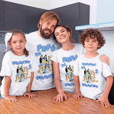 Camiseta personalizada familia Bluey