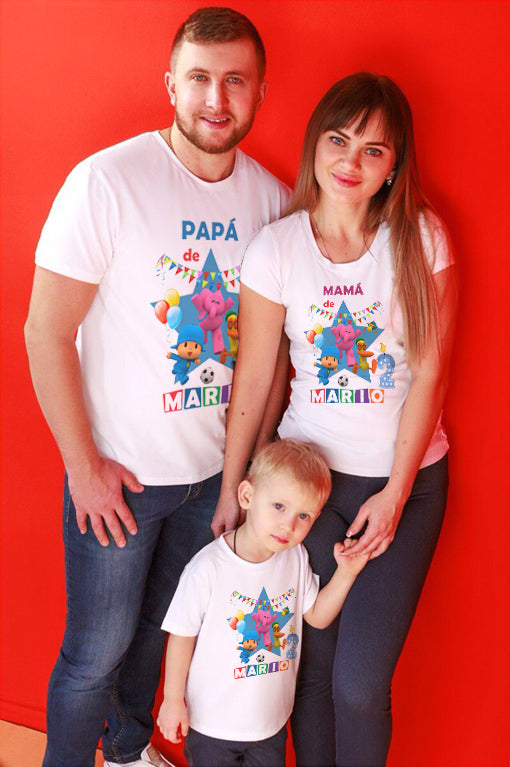 Camiseta personalizada Pocoyo cumpleaños