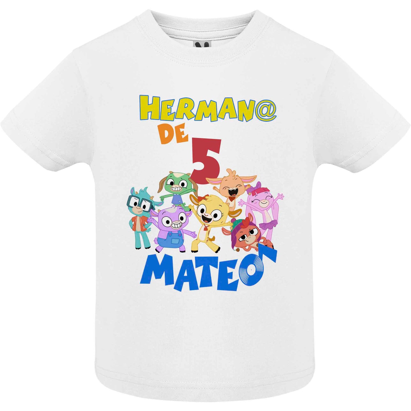 Camiseta cumpleaños ROCKOLANDIA personalizada
