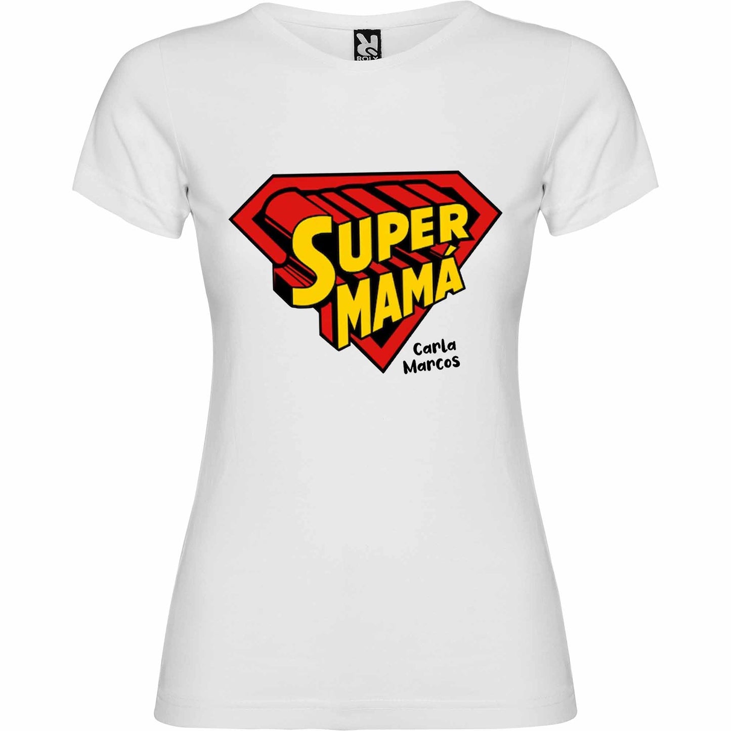Camiseta personalizada Super Mamá comic
