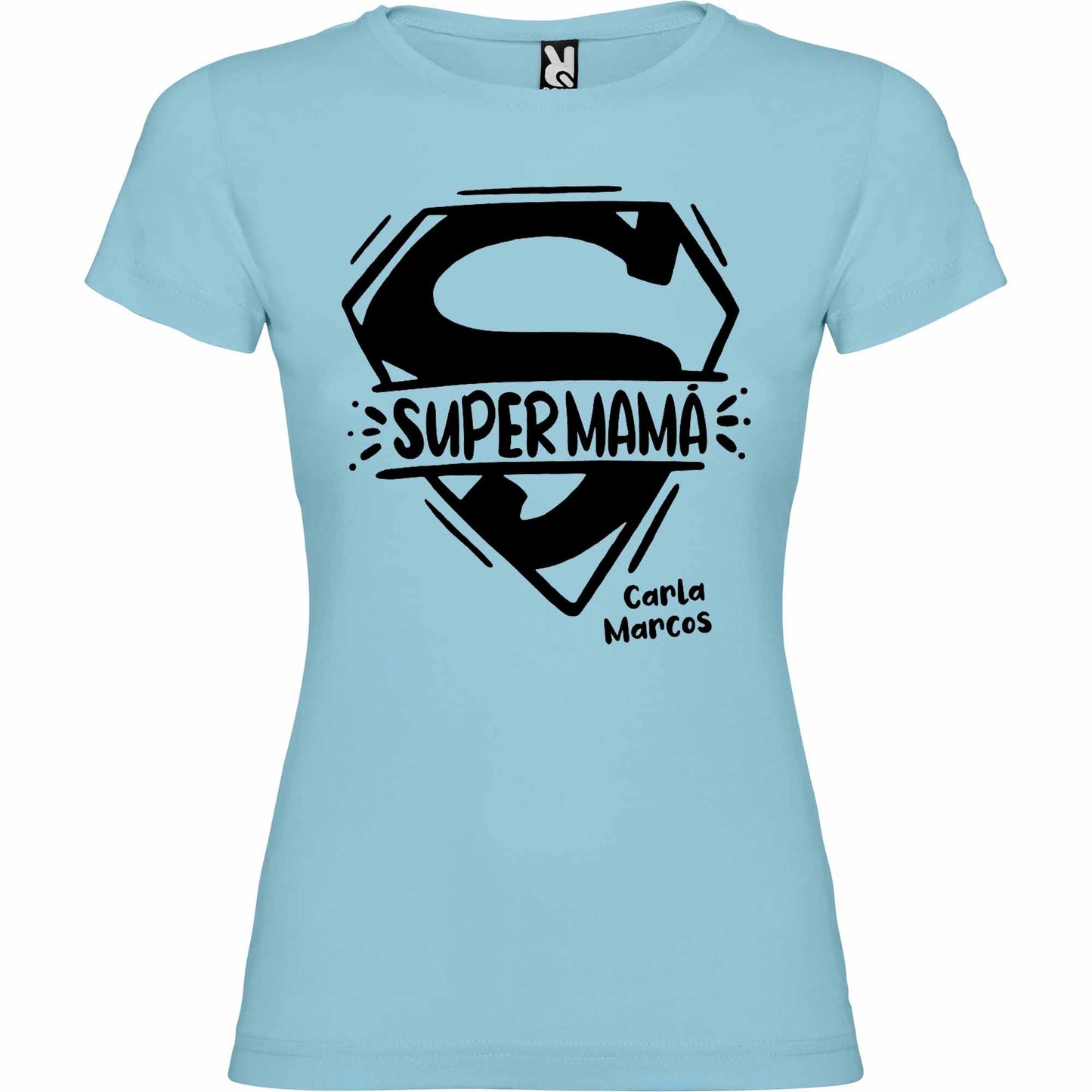 Camiseta personalizada Super Mamá un color