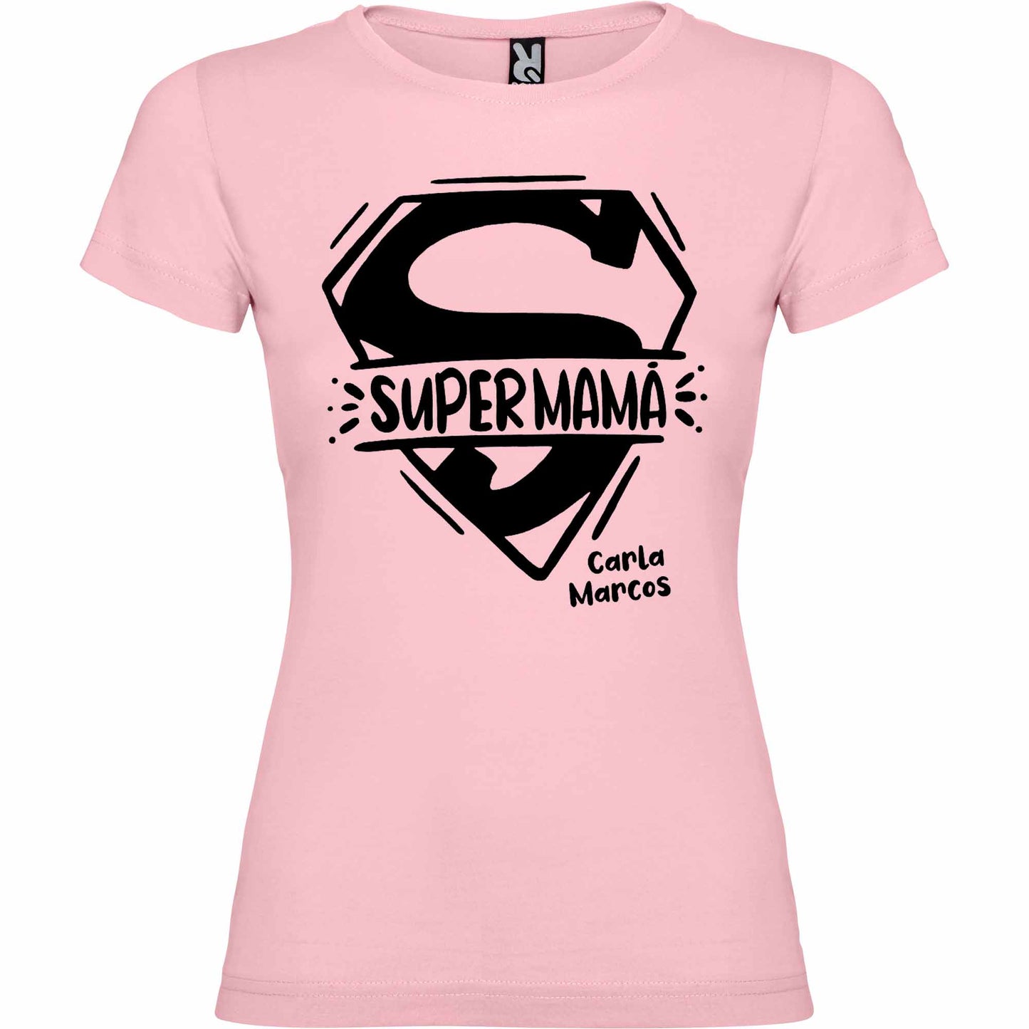 Camiseta personalizada Super Mamá un color