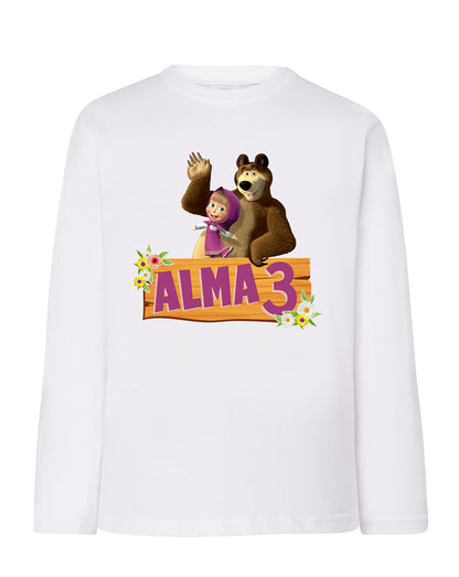 Camisetas personalizada Masha y oso