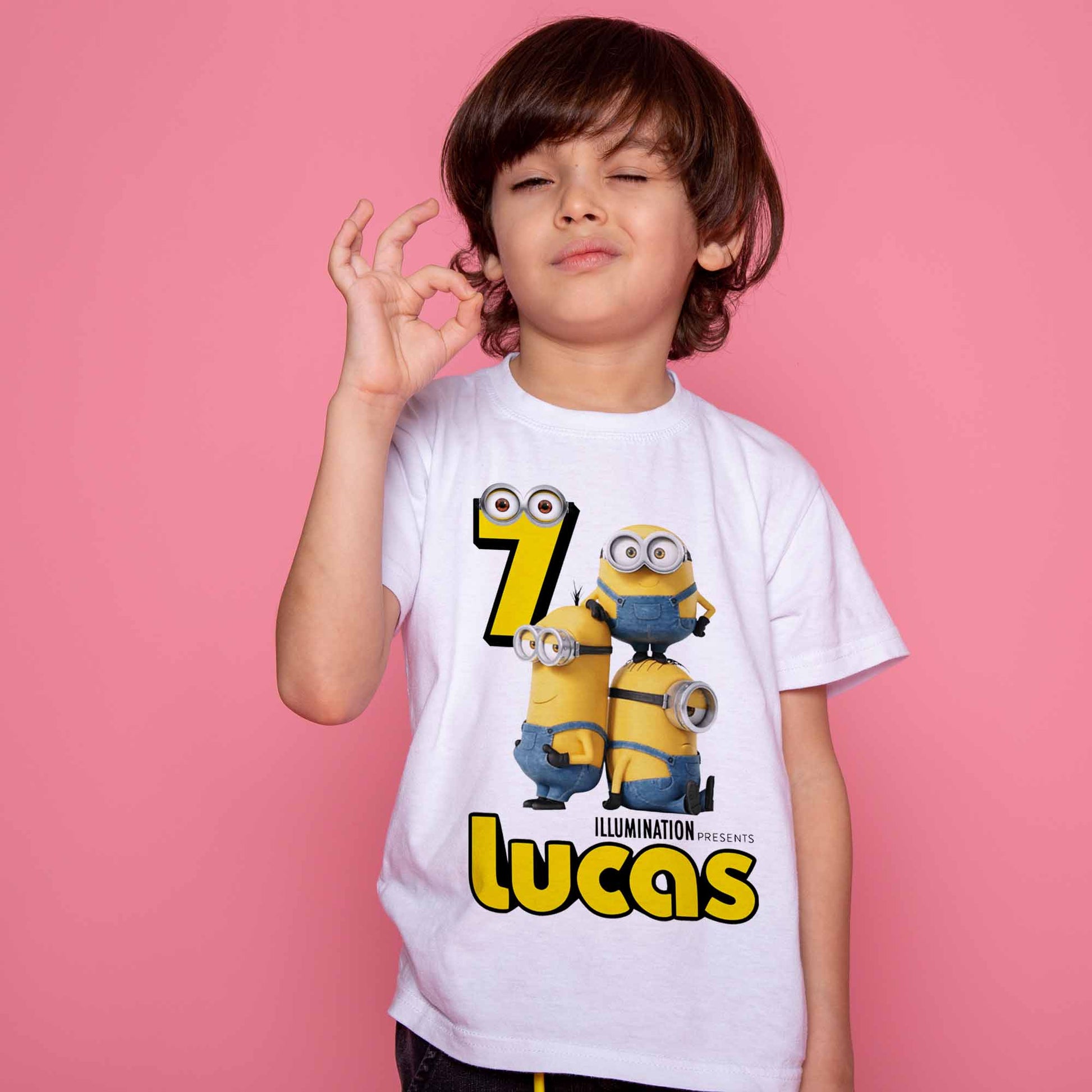 Camiseta La Colmena 2822 - Diseño Minionese Mamafaka (Olipop), 100% Algodón, Tallaje Real