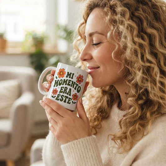 Taza personalizada mi momento era éste