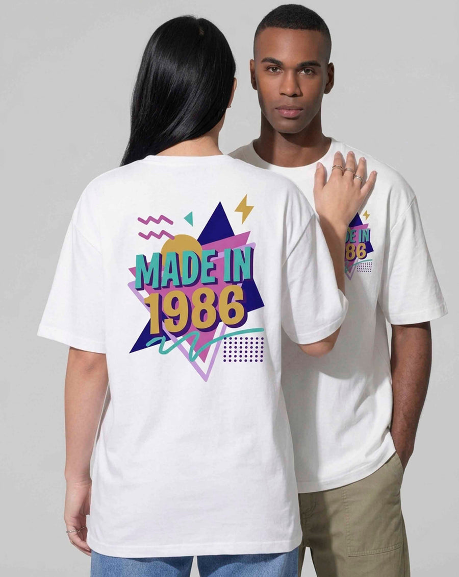 Camiseta personalizada oversize MADE IN Edición Retro 80s