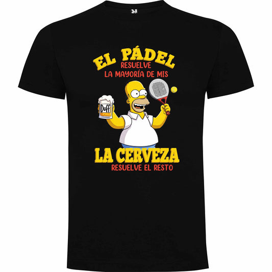 Camiseta personalizada Padel y cerveza