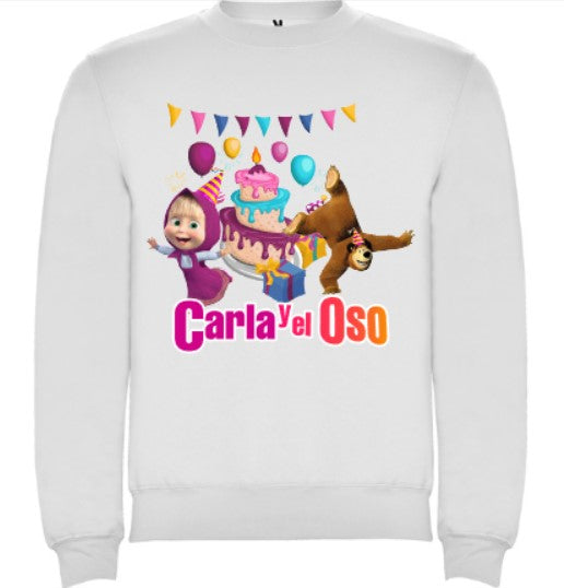 Sudadera personalizada Maya y oso