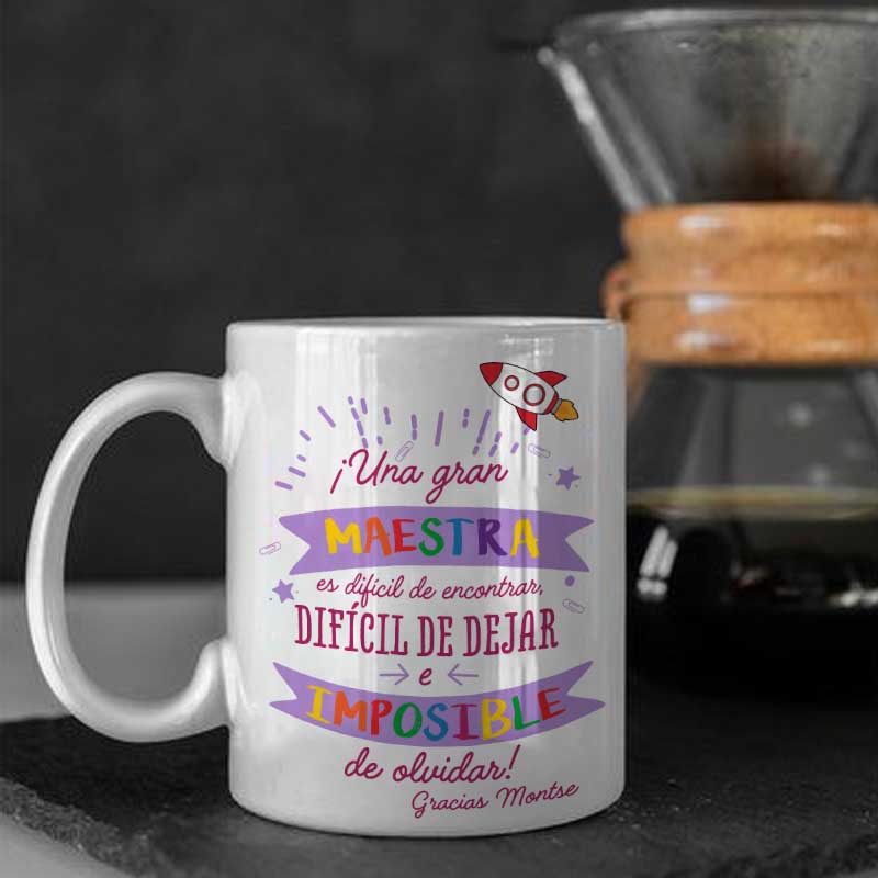 Taza personalizada una gran maestra